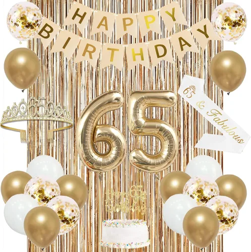 Vista 13 de Trgowaul Decoraciones de 9º cumpleaños para niñas, pancarta, banda y corona, decoración de pastel, globo de número 9, cortinas de flecos