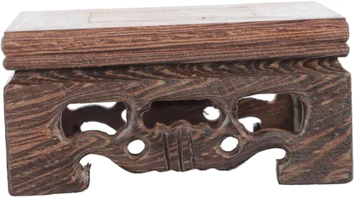 IMIKEYA Base de maceta de madera, soporte de exhibición chino, decoración para el hogar, soporte de esferas de madera, estante de plantas, soporte