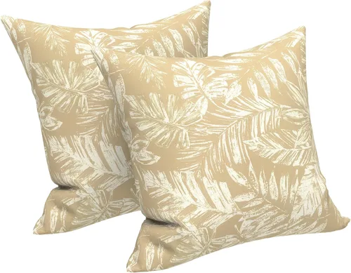 Vista 128 de LVTXIII - Juego de fundas para cojines de sofá o sillón de exteriores, para lumbar, no se decoloran, 2 unidades de 12" x 20", con relleno, estampado