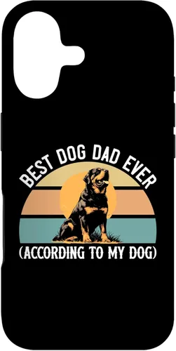 Rottweiler Dog Lover Gift, Best Dog Dad Ever, Rottie Father Case for iPhone 17