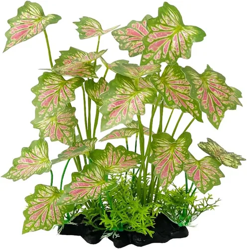 Vista 8 de Smoothedo-Pets Planta de acuario Decoración de pecera Pequeña Planta Artificial Planta Artificial de Plástico Goldfish Piel