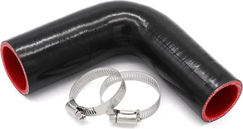 Vista 9 de Acoplador reductor recto de diámetro interno de 3 pulgadas a 4 pulgadas, manguera de silicona de 4 capas con 2 abrazaderas de perno en T de acero