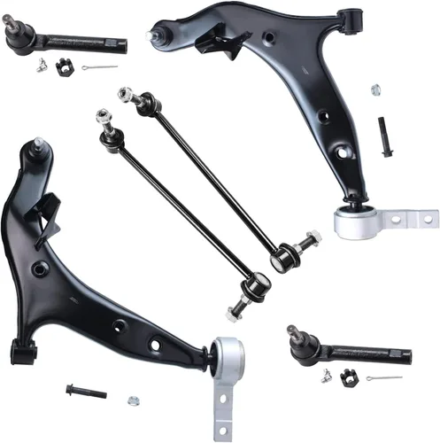 Vista 247 de Detroit Axle - Kit de extremo delantero RWD para Chrysler 300 Dodge Charge Challenger 2011-2019, 2 brazos de control inferiores traseros 2 rótulas