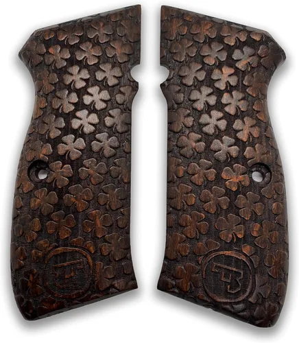 Vista 10 de Para CZ-75 Grips / CZ85 Grips / 75B CZ 75 / SP-01 75B CZ 75/85 Tamaño completo hecho a mano de madera de nogal