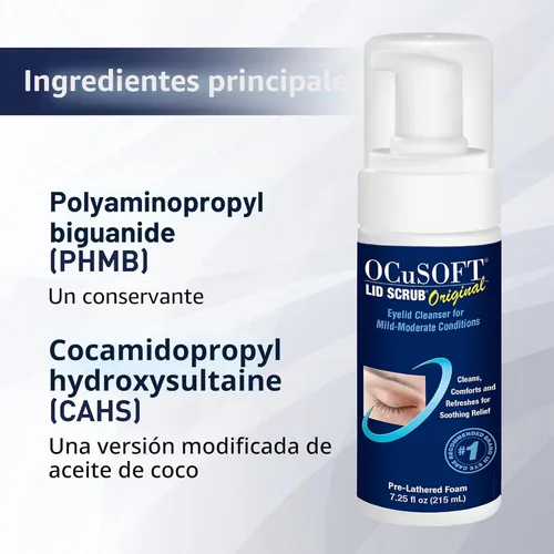 Vista 4 de Limpiador del párpado con espuma, 7.25 onzas líquidas, OCUSOFT064030, 1, 1, 1