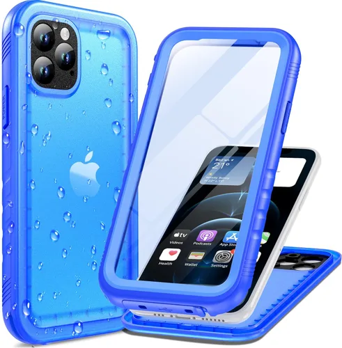 Vista 31 de Cozycase Compatible con funda impermeable para iPhone 11, protector de pantalla incorporado, cubierta de parachoques resistente de cuerpo completo