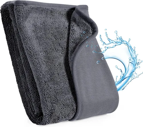Vista 41 de JOYMOOP Paños de limpieza de microfibra, paquete de 18, 10 x 10 pulgadas, color azul, reutilizables, sin pelusas, súper absorbentes, para limpieza