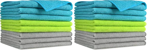 Vista 39 de AIDEA Paño de limpieza de microfibra, paquete de 12 toallas de microfibra suave para automóviles, trapos de limpieza absorbentes, paños de lavado