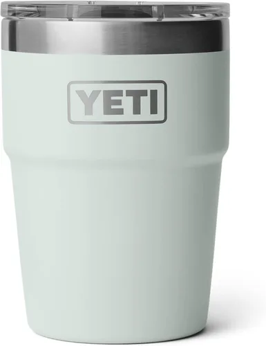 Vista 25 de YETI Rambler - Vaso apilable de 16 onzas, aislado al vacío, de acero inoxidable con tapa MagSlider Stackable, Vacuum Insulated, MagSlider Lid