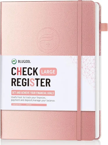 Vista 10 de Registros de cheques para chequera personal, registro Blugool de cheques con registros de cheques y transacciones, libro de registro de contabilidad