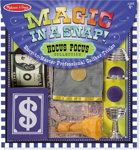 Vista 3 de Melissa & Doug Magician Costume Role Play Set - Includes Hat, Cape, Wand, Magic Tricks