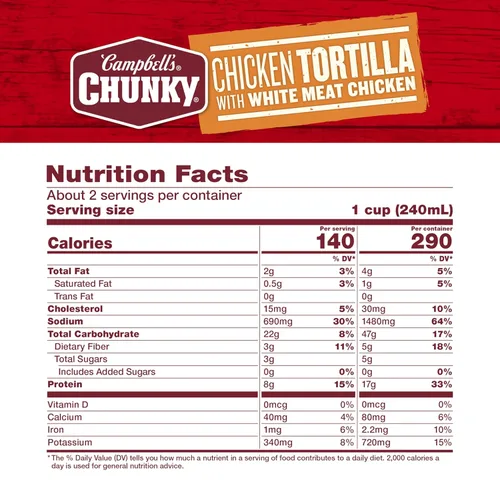 Vista 35 de Campbell's Chunky - Sopa de pollo al estilo tailandés con arroz y verduras, 18.6 onzas, paquete de 12