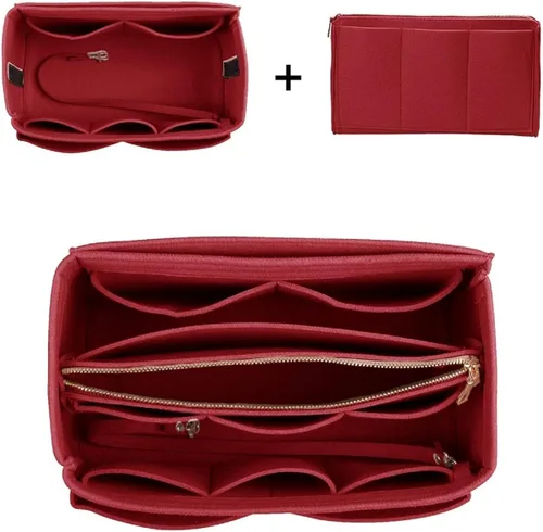 Vista 5 de Organizador de bolso de fieltro con cremallera bolso para modelos Speedy y Neverfull 5tamaños