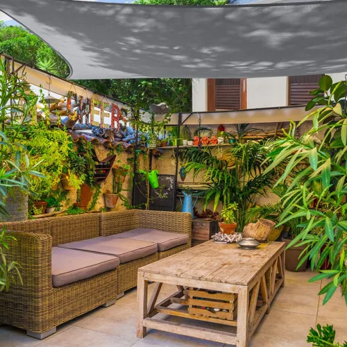 Vista 9 de AsterOutdoor - Toldo parasol rectangular de 16 x 20 pies, Toldo con bloqueador ultravioleta para patio, patio trasero, césped, jardín, actividades