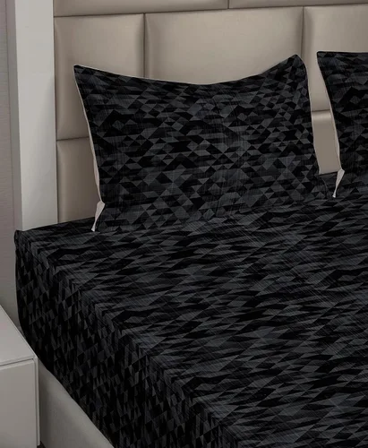 Vista 103 de Ambesonne Skull Sheet Set, Goth Roses Floral Skeleton Head Day of The Dead Ethnic Mexican Inspired, Fitted and Flat Sheet with Pillowcases Bedding