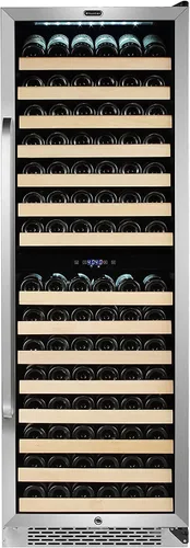 Vista 11 de Whynter BWR-1002SDa - Estante para refrigerador de vino con compresor de acero inoxidable con 100 botellas y pantalla LED, color plateado