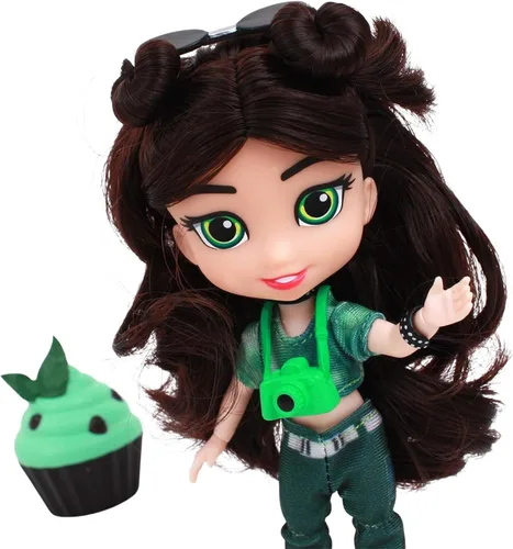 Vista 6 de Loyal Subjects - for Keeps Bella Girl with Cupcake Keepsake 5 figura de acción (red)