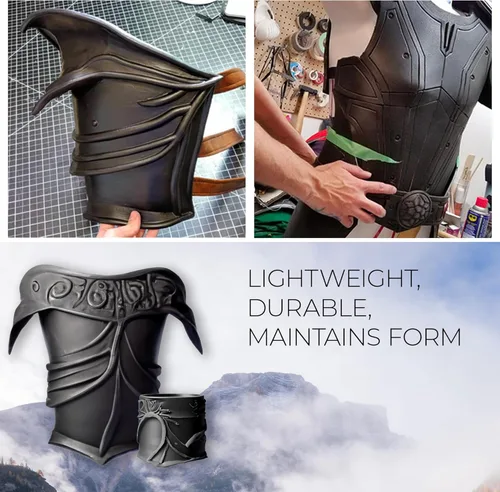 Vista 3 de Arcilla de espuma para modelar de espuma seca al aire – Arcilla suave para cosplay para añadir slime, arcilla de moldeo para esculpir con espuma