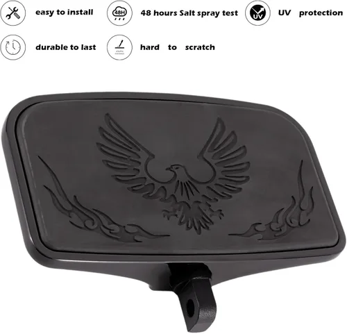 Vista 2 de Kinglemc Estribera de Pasajero Trasero Reposapiés de Pasajero Plataforma para Harley Dyna Electra Glide Road Electra RoadKing Fatboy Sportster 883