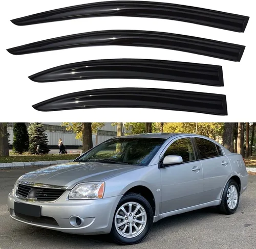 Vista 54 de Viseras de Ventana Protectores de Lluvia para Toyota Corolla 2009-2013, Deflectores de Viento de Ventilación de Ventana de Canal Externo Viseras