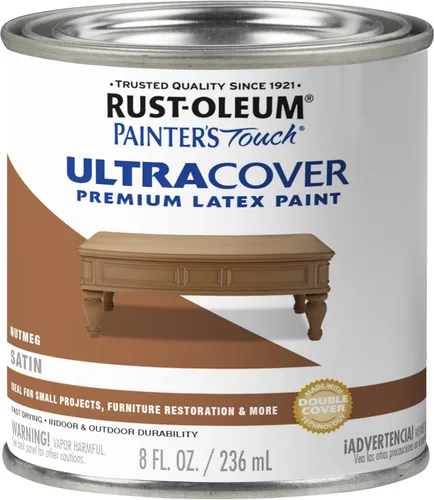 Vista 68 de Rust-Oleum 1976502 Painter's Touch - Pintura de látex, cuarto de galón, negro plano, 32 onzas líquidas, (paquete de 1)