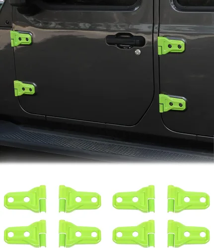 Vista 14 de JeCar Cubiertas de Bisagras de Puerta ABS Accesorios Exteriores para Jeep Wrangler JK JKU 2007-2018, Negro