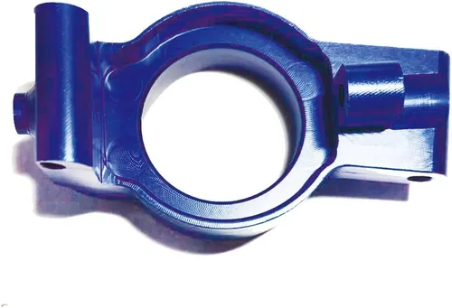 Vista 4 de Bloques de ruedas de aleación de cubo delantero C 7732 para Traxxas 1/5 1/6 X-MAXX piezas de actualización (azul oscuro)