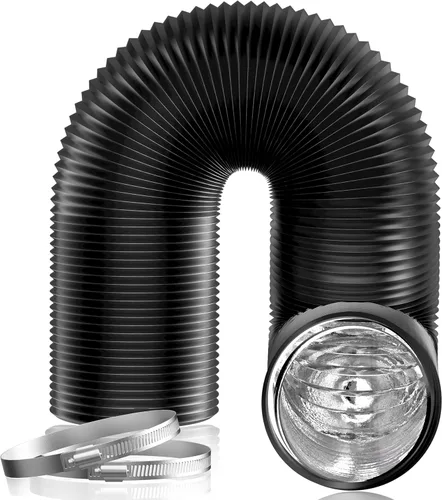 Vista 11 de Hon&Guan Conducto aislado de 3" x 8 pies con lámina de aluminio, manguera flexible de ventilación de secadora para sistemas de ventilación HVAC