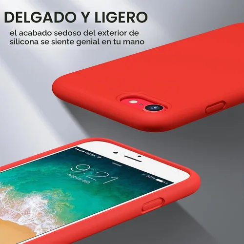 Vista 4 de CellEver Funda de silicona resistente para iPhone 14 [protección de cámara] [revestimiento antiaceite] protección militar contra caídas