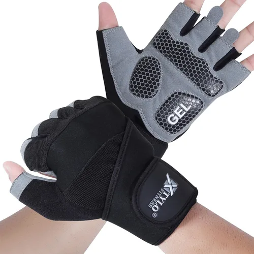 Vista 12 de Xtylo Int Workout Gloves for Men & Women Weight Lifting Gloves with Wrist Support, Full Palm Protection, Non-Slip Grip–Gym,Training, Rowing
