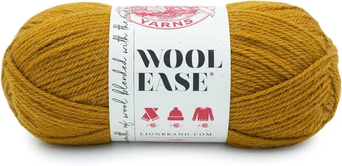 Vista 30 de Lion Brand Yarn Wool-Ease Yarn, Hilo de peso medio (Worsted-Weight) para tejer y hacer ganchillo, 1 paquete, Antler