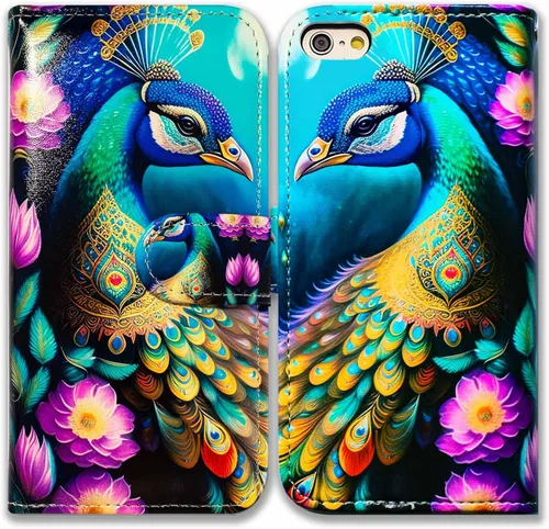 Vista 10 de Bcov Funda para iPhone SE 2022/iPhone SE 3ª Gen/iPhone SE 2020, Funda de piel con tapa de gato blanco y gato negro con ranura para tarjeta