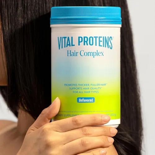 Vista 6 de Vital Proteins - Péptidos de colágeno + Biotina 10000mcg Complejo para el cabello, suplemento para el crecimiento del cabello - Lustriva