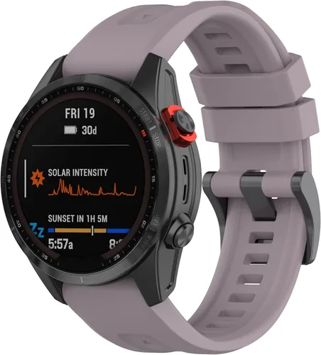 Vista 12 de Compatible con Garmin Fenix 7s/Fenix 6S/Fenix 5S, correas de repuesto de silicona de liberación rápida para Garmin Instinct 2S/7S Sapphire Solar