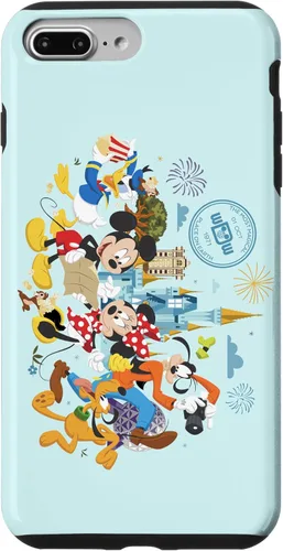 Vista 12 de Walt Disney World 50th Anniversary Mickey and Friends - Carcasa para iPhone 17, color azul