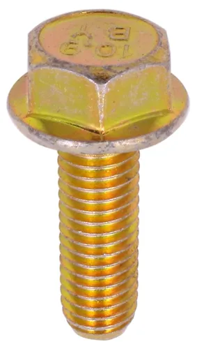 Vista 16 de Perno de brida de sujeción en U – Pernos de brida M6-0.039 x 0.787 in, tornillos hexagonales con brida, DIN 6921, pernos de marco de zinc