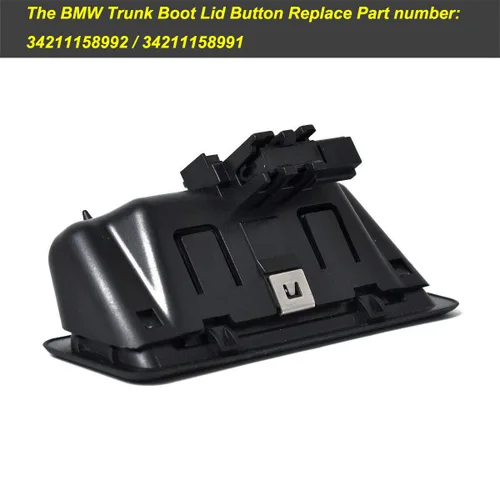 Vista 3 de MOCW Interruptor de liberación del mango del maletero de maletero para BMW 1 3 5 Series X6 X5 X1 E60 E90 E91 E92 E93 E70 E71 Reemplazar 51247118158