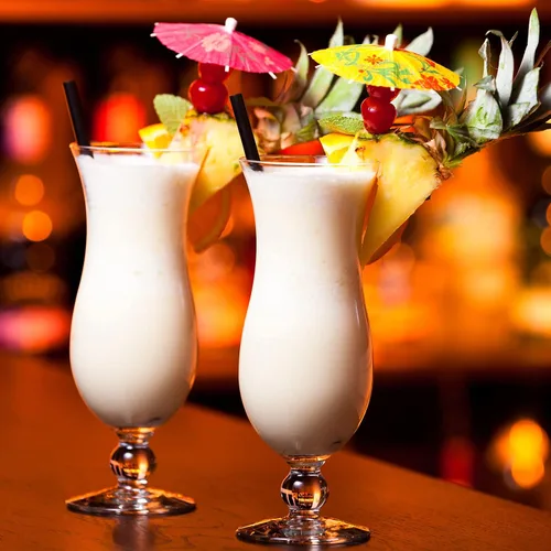 Vista 4 de Lallisa 24 vasos de plástico para huracanes de 15 onzas, resistentes a las roturas, de plástico transparente, de piña colada, vasos de cóctel