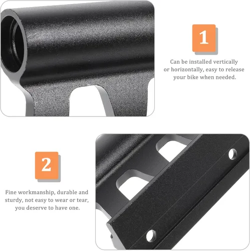 Vista 3 de Alipis Soporte de horquilla de liberación rápida para bicicleta, soporte de eje pasante, portador de horquilla frontal, para automóvil, camión