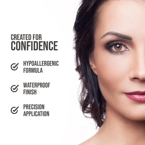 Vista 3 de aden Lápiz delineador de ojos, duradero, hipoalergénico e impermeable, sin aceite y altamente pigmentado (01 BLANCO)