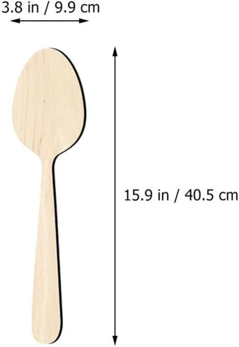 Vista 2 de ABOOFAN Decoración rústica de madera para colgar en la pared de la cocina, tenedor, cuchara, cuchillo para el hogar