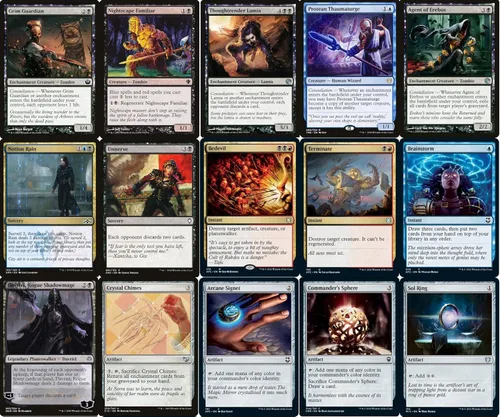 Vista 5 de Elite Curses Commander Deck - Lynde - Grixis - Azul Negro Rojo - EDH - 100 cartas - Magic The Gathering Deck - Muy fuerte