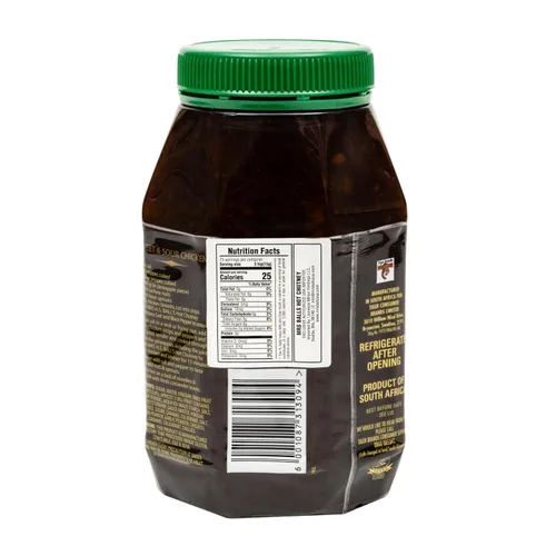 Vista 2 de Mrs Balls HOT Chutney 2.4 lbs Frasco de plástico de boca ancha importado de Sudáfrica