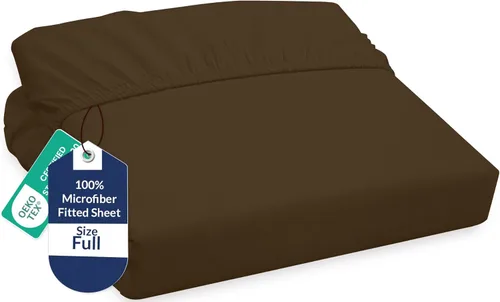 Vista 69 de Royale Linens Sábana bajera ajustable individual – Microfibra cepillada ultrasuave de 1800 hilos – Sábanas inferiores de lujo para hotel – No se