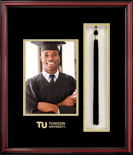 Vista 117 de Campus Images NCAA unisex 5x7 Portrait with Tassel Box Petite Cherry 2-Cereza
