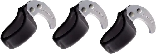 Vista 8 de El Cuchillo de Seguridad Original Handy - Pack de 3 - Cuchillo de Anillo Utilitario para Dedo con Hoja Curva y Afilada - Tamaño de Anillo 8 - Hoja