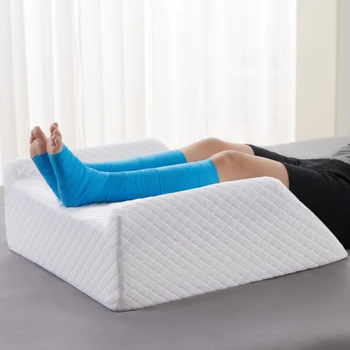 Almohada de elevación de piernas para la circulación sanguínea después de la cirugía y la hinchazón, almohada de cuña para el alivio del dolor de
