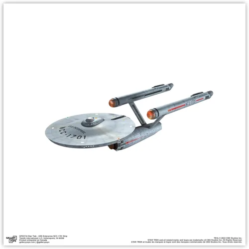 Vista 9 de Trends International Gallery Pops Star Trek USS Enterprise NCC-1701 - Póster de pared de barco, 12.00 x 12.00 pulgadas, versión de marco negro
