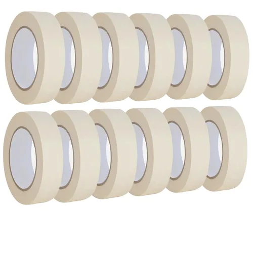 Vista 9 de Lazybug studio Cinta adhesiva de 0.75 pulgadas, paquete de 12 cintas adhesivas blancas, 3/4 pulgadas x 55 yardas x 12 rollos, 660 yardas en total