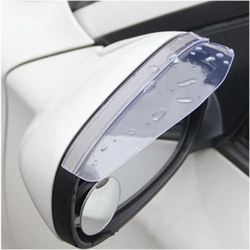 Car Rear View Mirror Eyebrow for Jaguar Xf Xfl Xe Xj Xjl F-Pace X761 Xj6 Xkr Xk8 X320 X308,2pcs PV-C Car Back Mirror Eyebrow Rain Cover Sticker